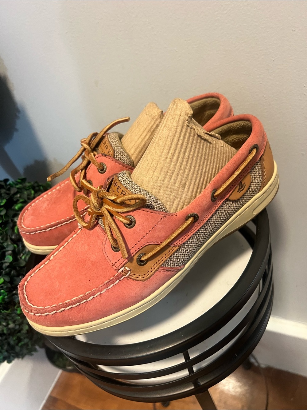 Sperry Top Sider Audrey Rose/Pink Loafer Slip-On Boat Shoes Women Size 7.5